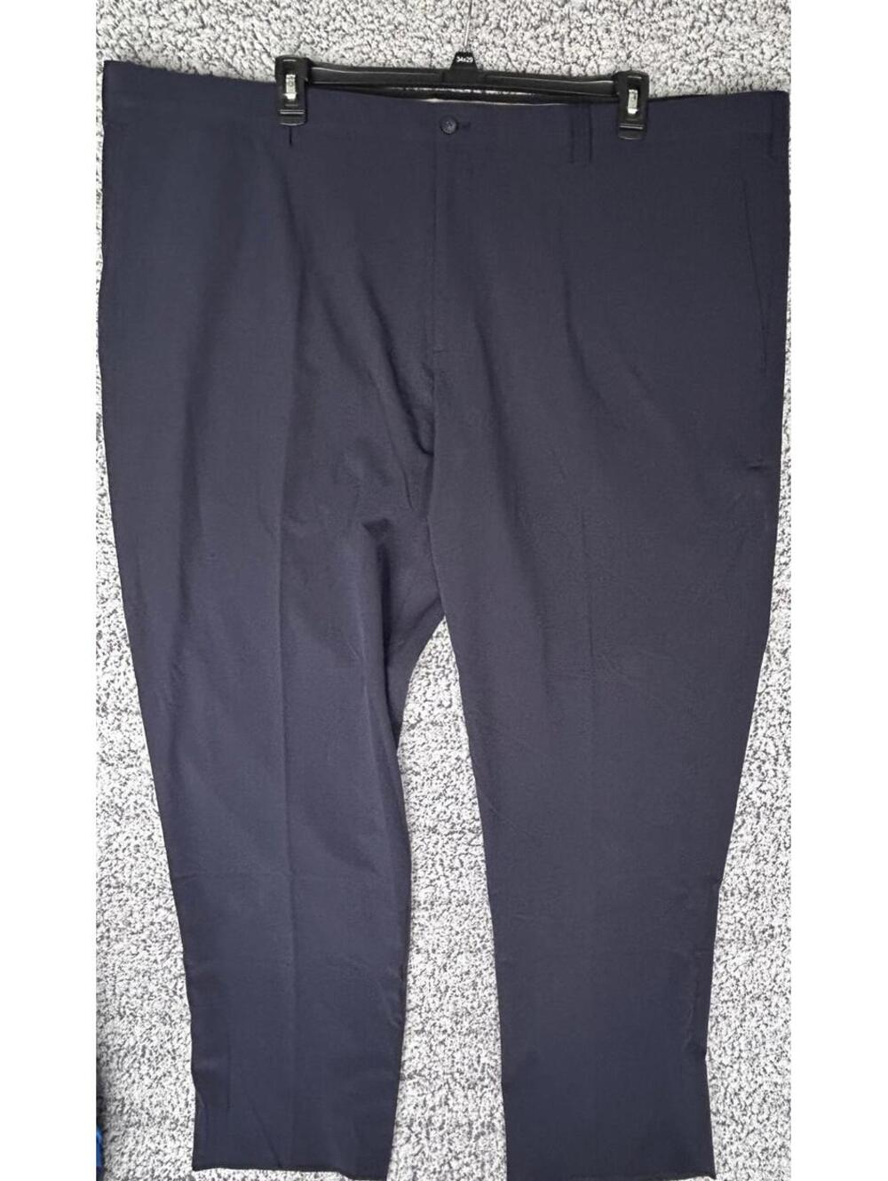 Cutter & Buck Mens Dress Pants 50x36 Navy Blue Stretch Flat Front NWT